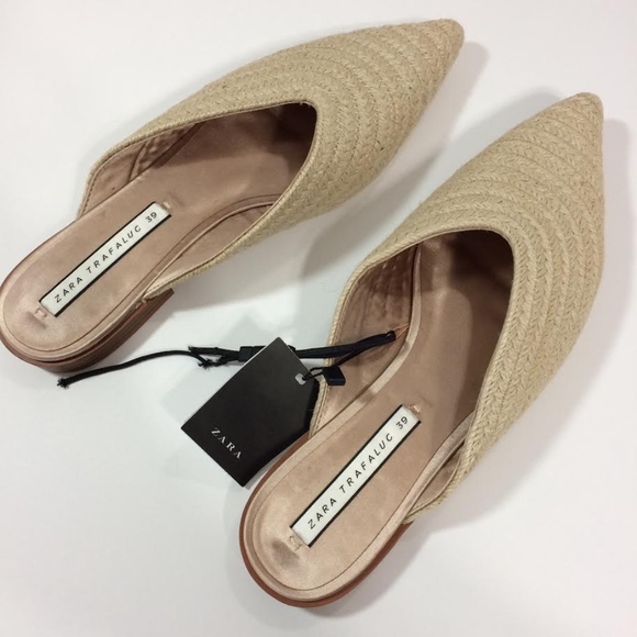 Zara Shoes - Zara Trafaluc Woven Slide Shoes 39 US 8